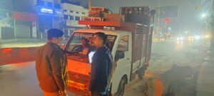 एसीपी भेलूपुर गौरव कुमार ने रात्रि में चलाया सघन चेकिंग अभियान