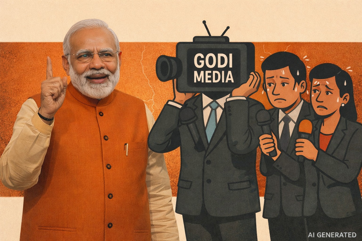 मुख्यधारा मीडिया की विश्वसनीयता पर उठते सवाल: क्या सत्ता से सवाल पूछना अब जोखिम बन गया है?